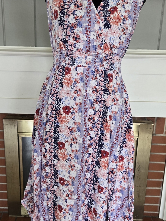 Jessica Simpson Dresses & Skirts - Jessica Simpson Floral Maxi Dress in Lavender, Navy & Coral